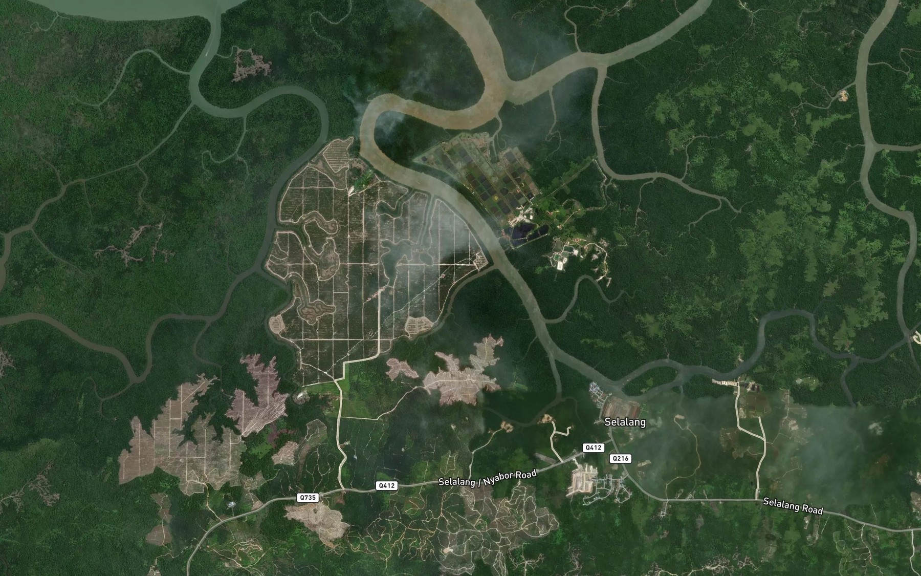 Satellite map of the Sungai Terus Ulu