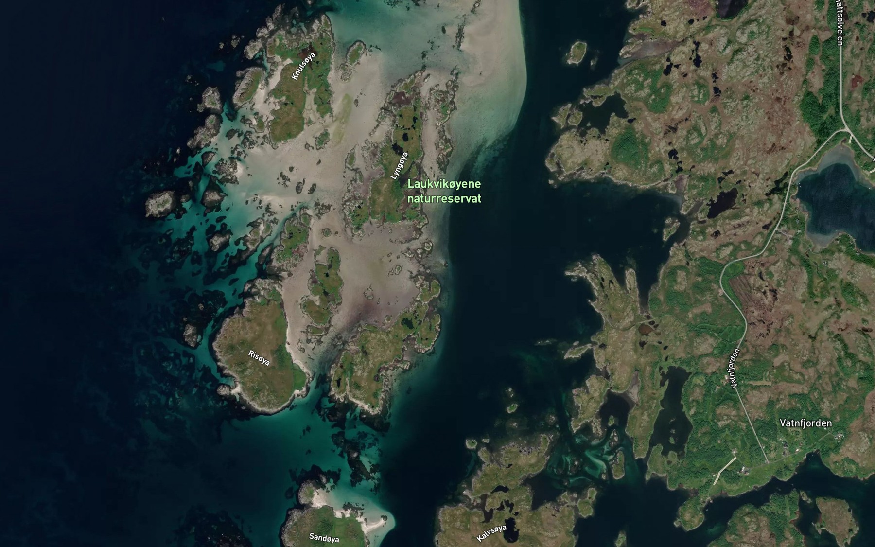 Satellite map of the Leirene