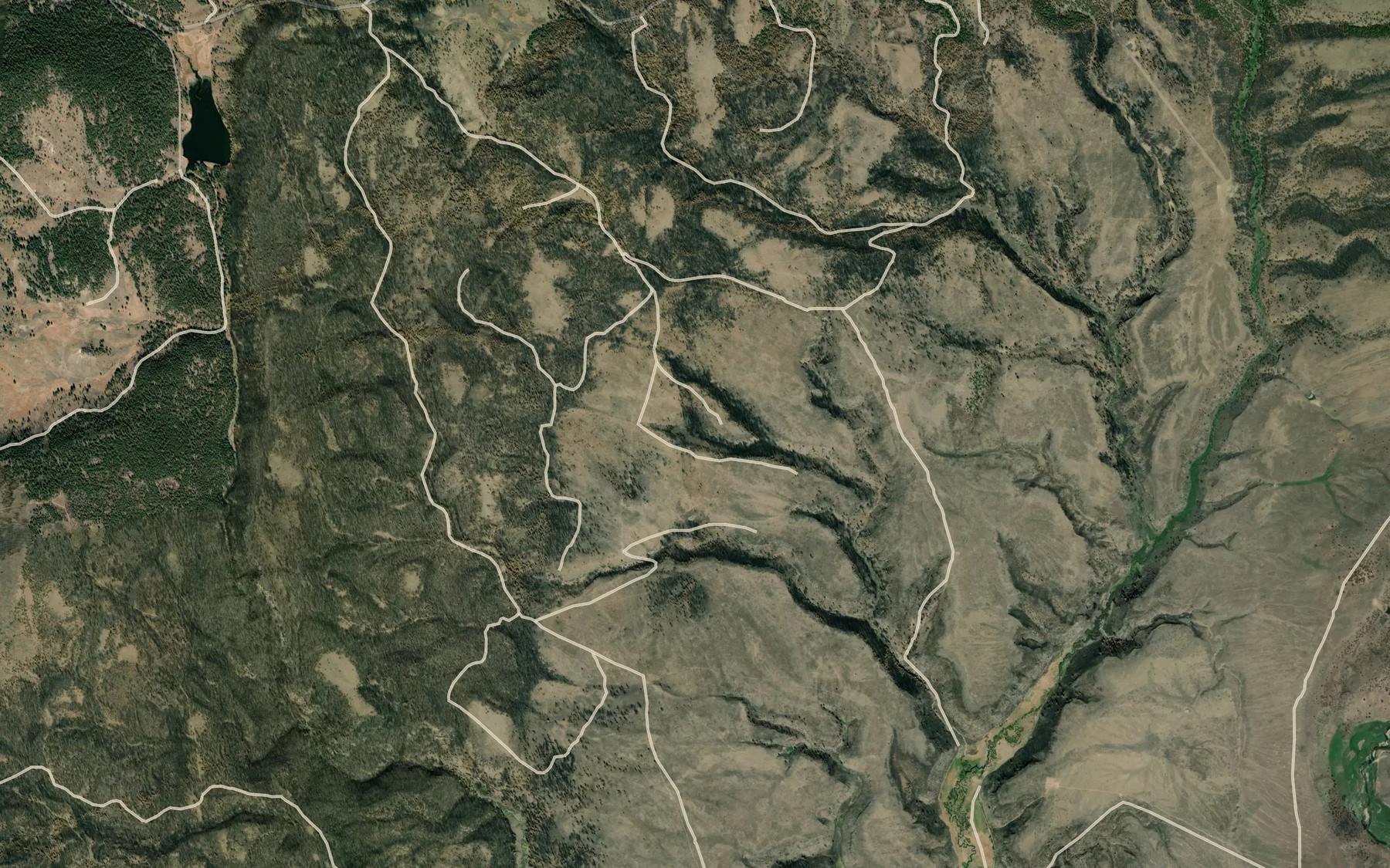 Satellite map of the Granite Spring