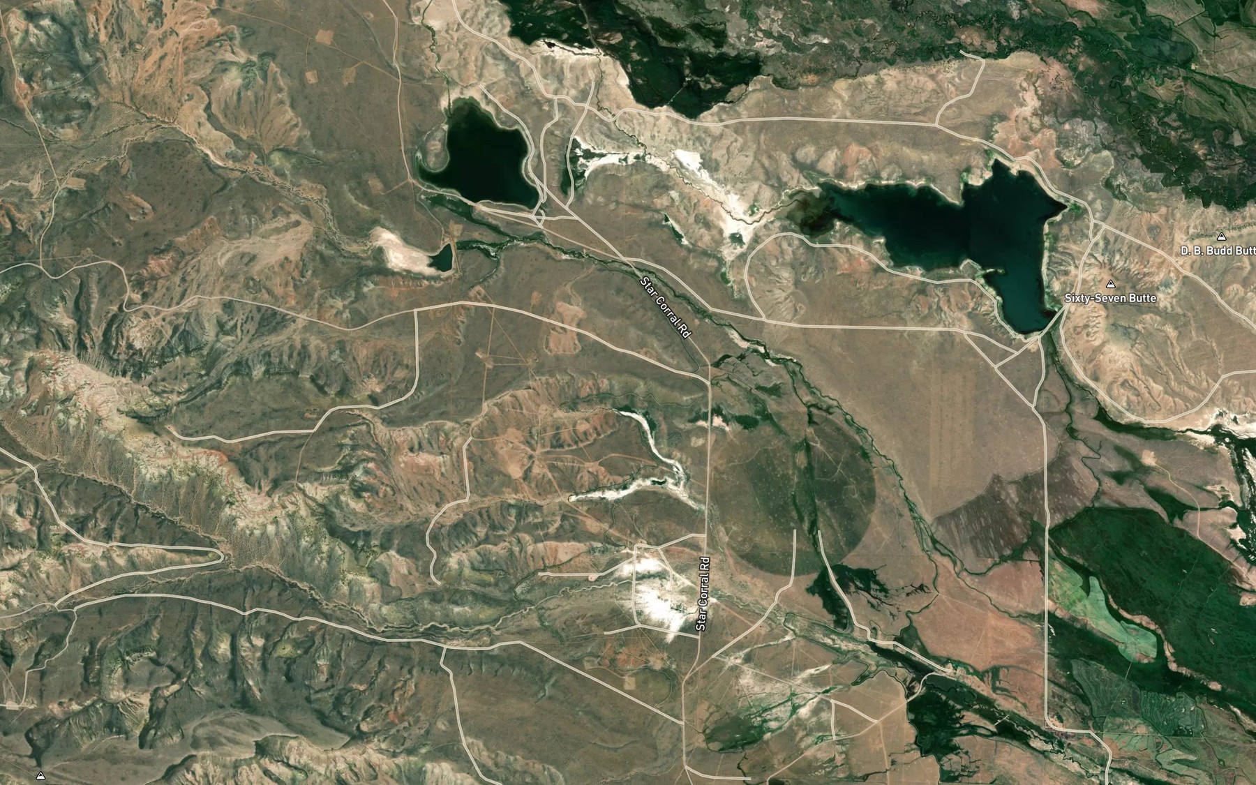 Satellite map of the McNinch Ditch