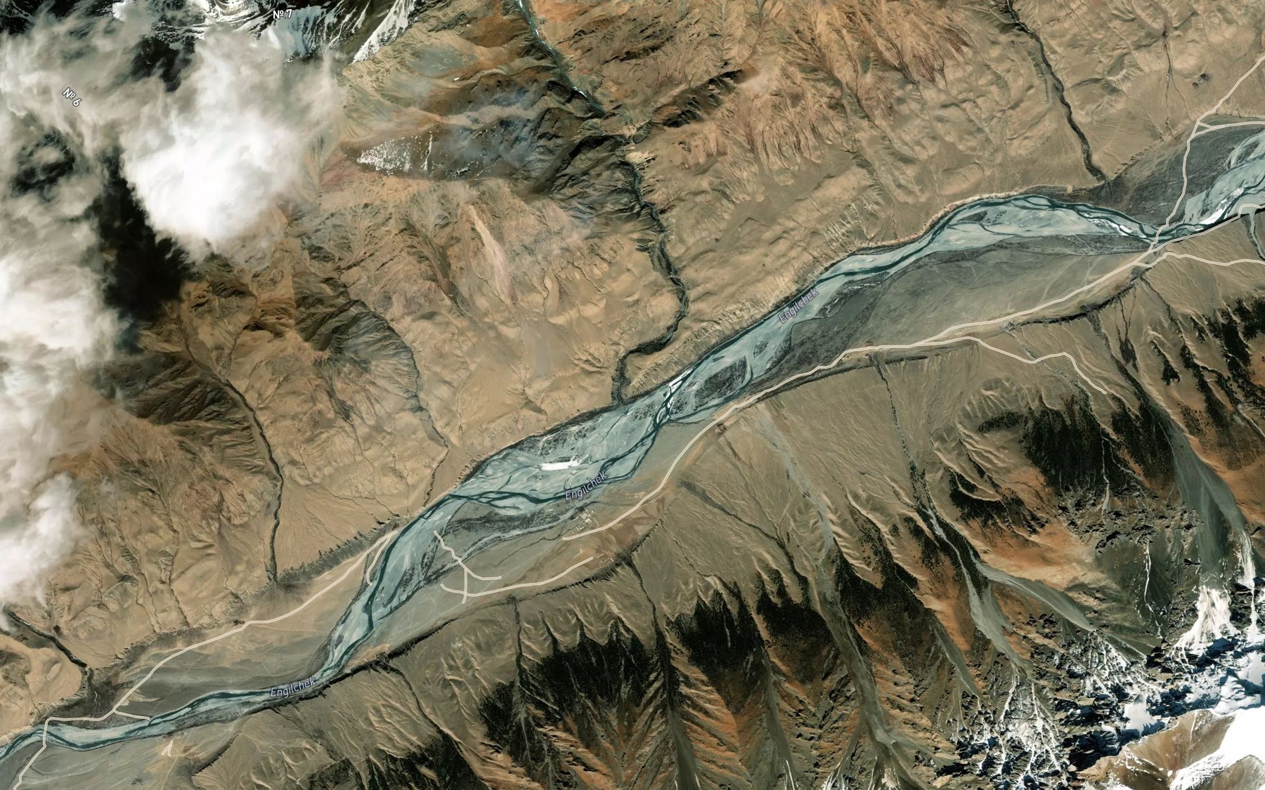 Satellite map of the Tez