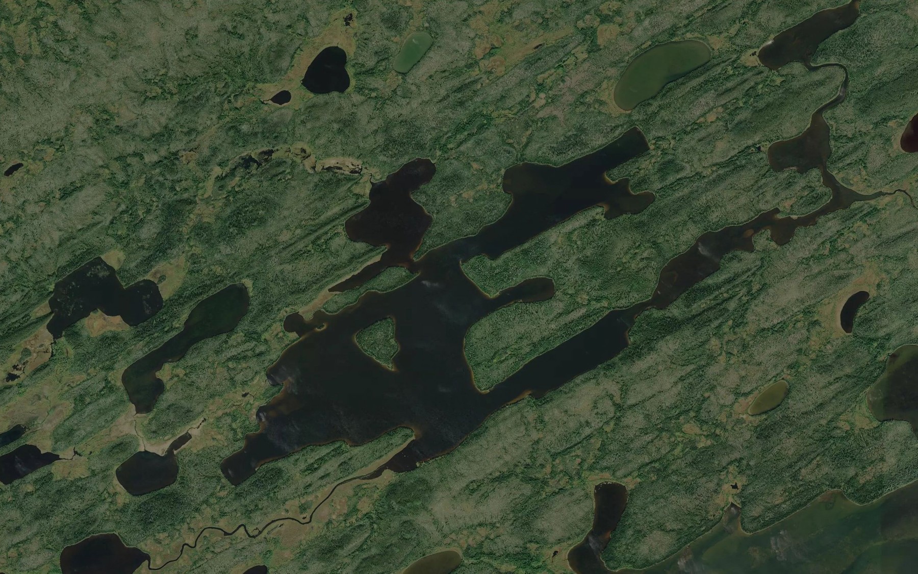 Satellite map of the Walter Smith Lake