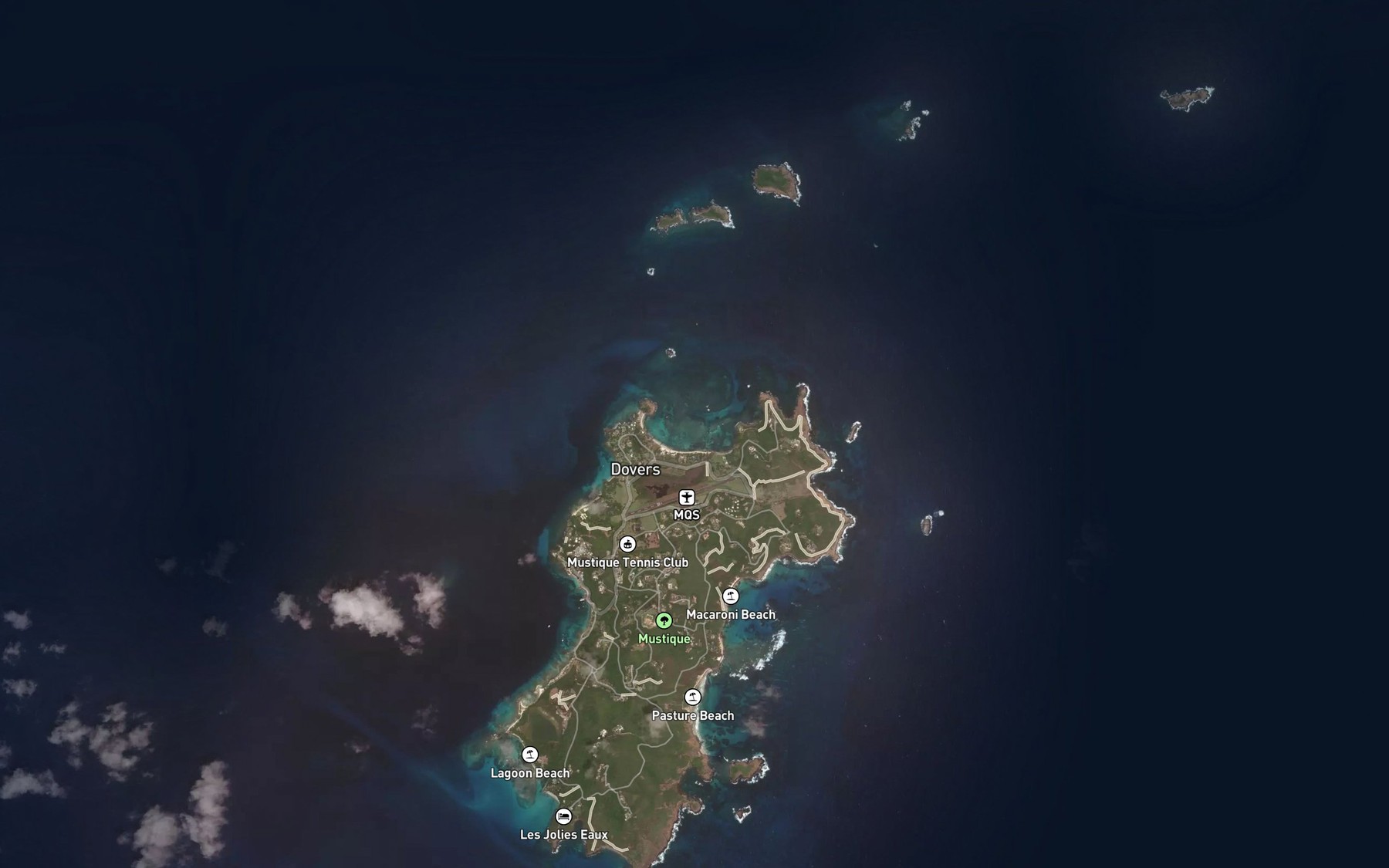 Satellite map of the L'Ansecoy Bay