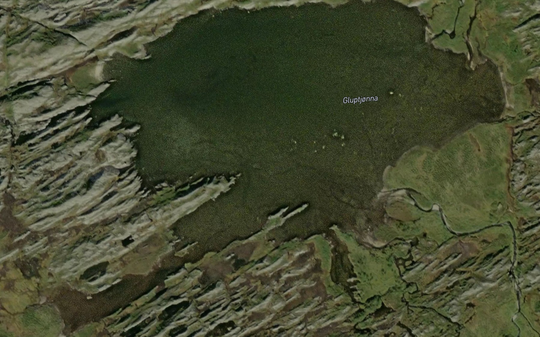 Satellite map of the Gluptjorna
