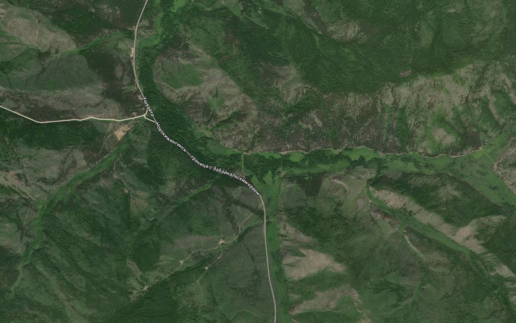 Satellite map of the Barun-Tendit
