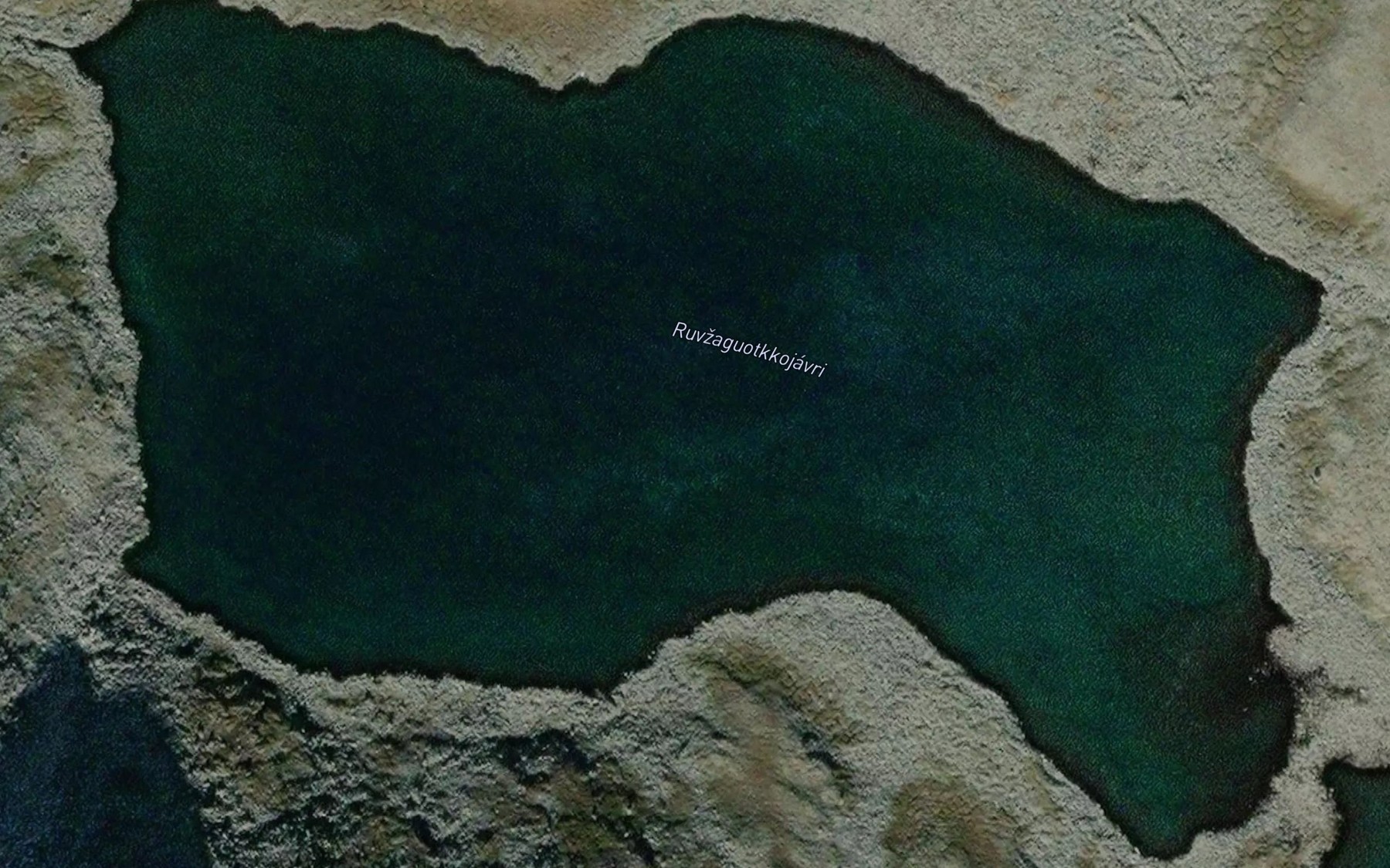 Satellite map of the Ruvnaguotkujavri
