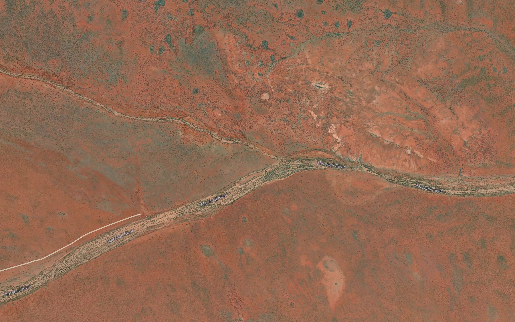 Satellite map of the Bonya Creek