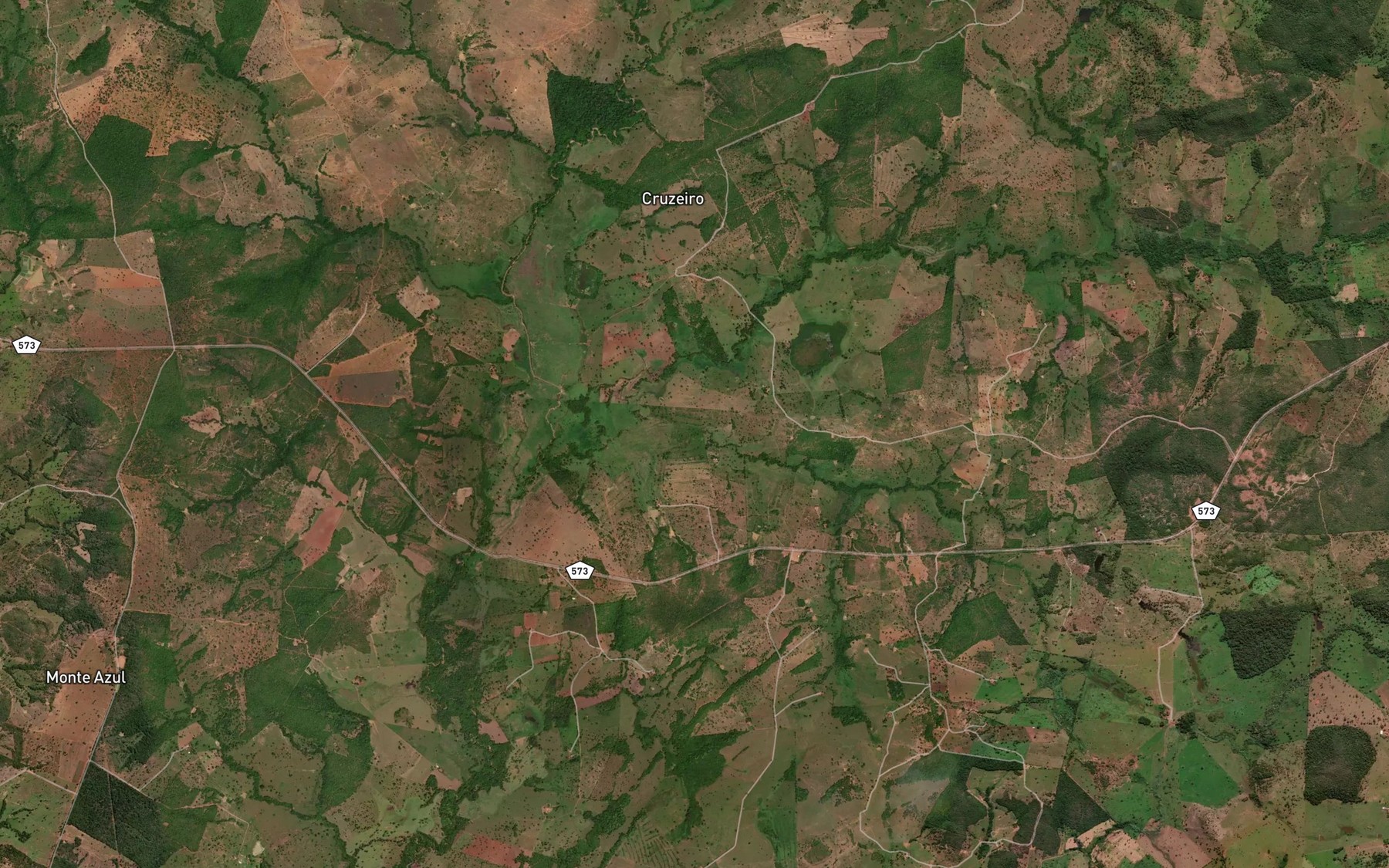 Satellite map of the Corrego da Casa