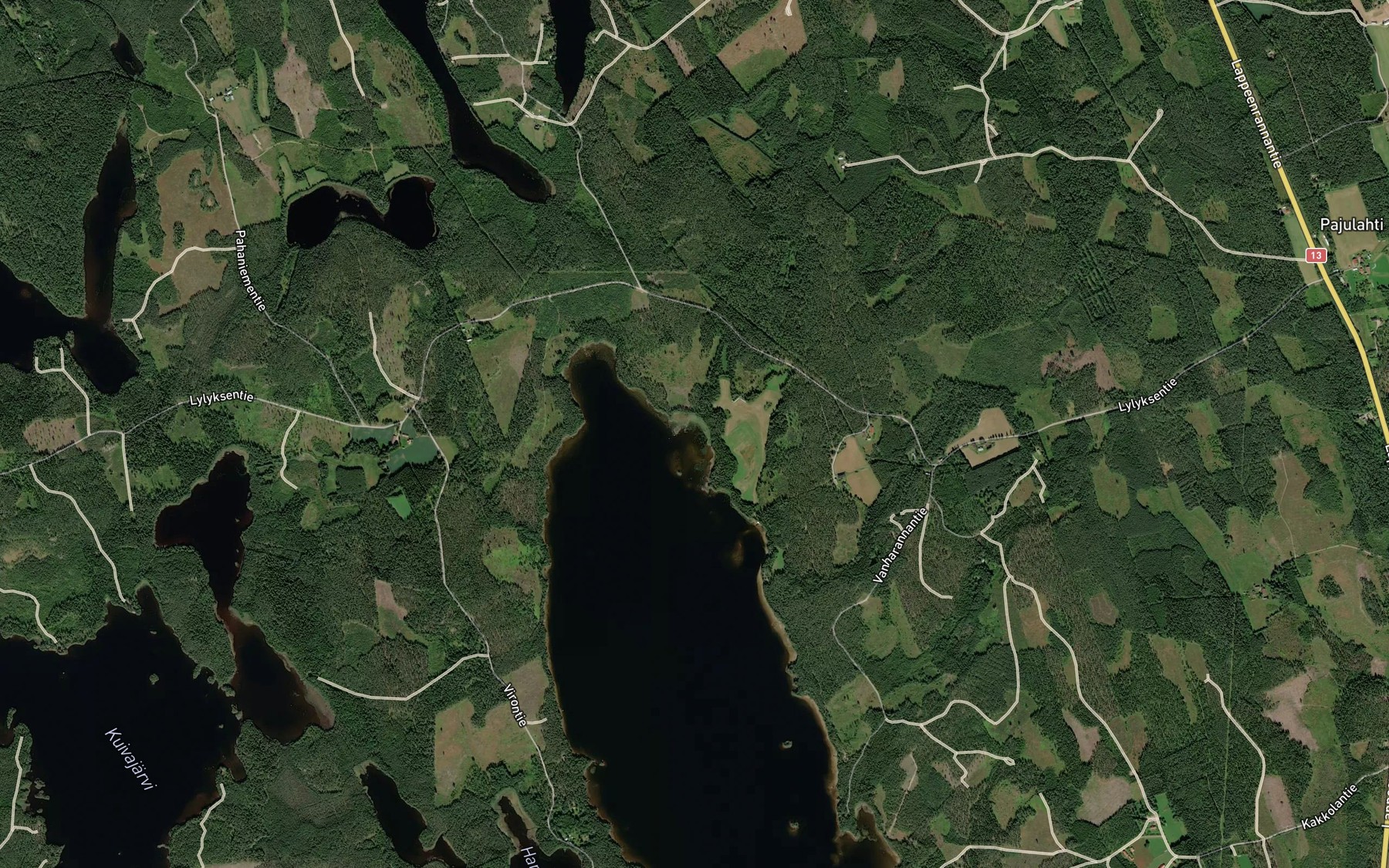 Satellite map of the Napasenlahti