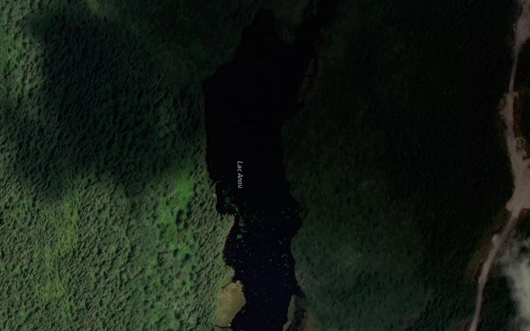 Satellite map of the Lac Anou