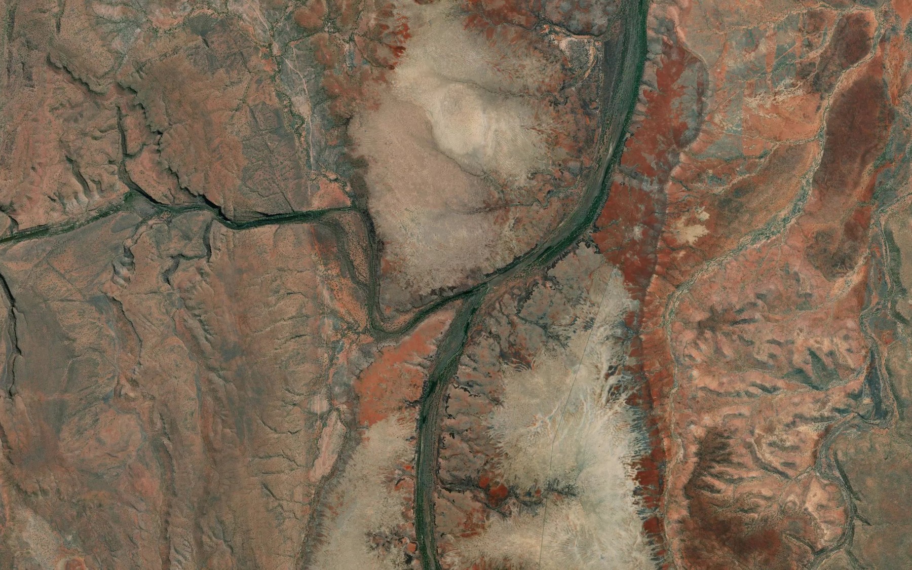 Satellite map of the Neave Creek