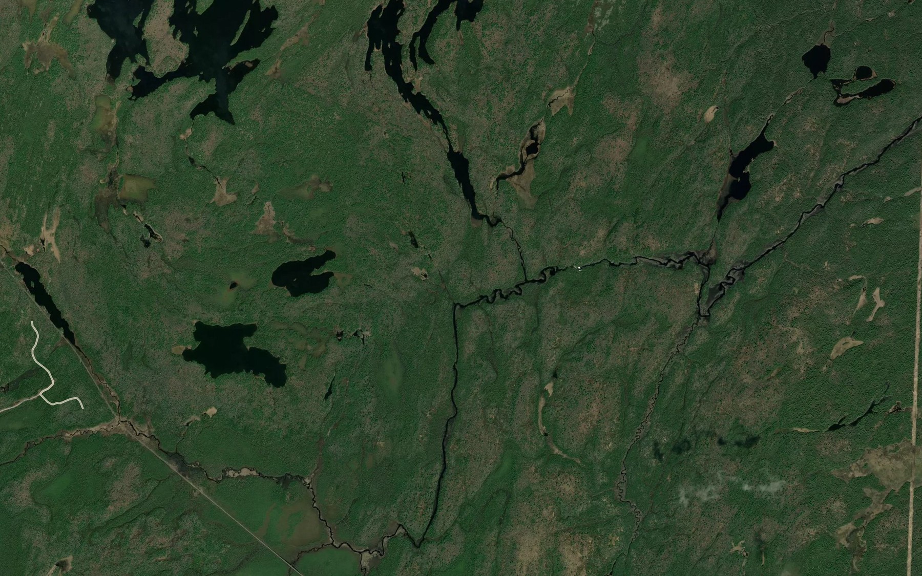 Satellite map of the Fall Creek