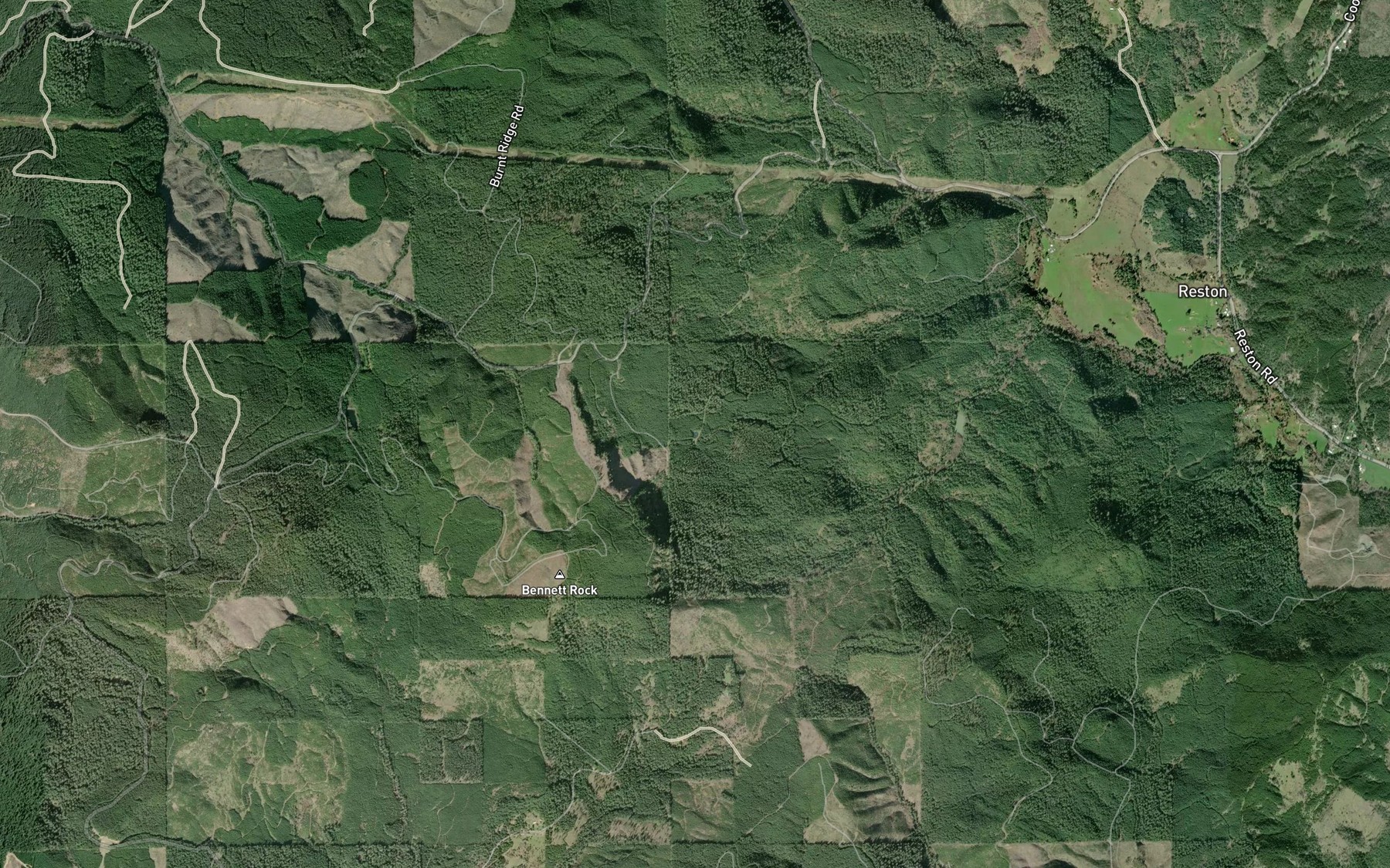 Satellite map of the Turquoise Pond