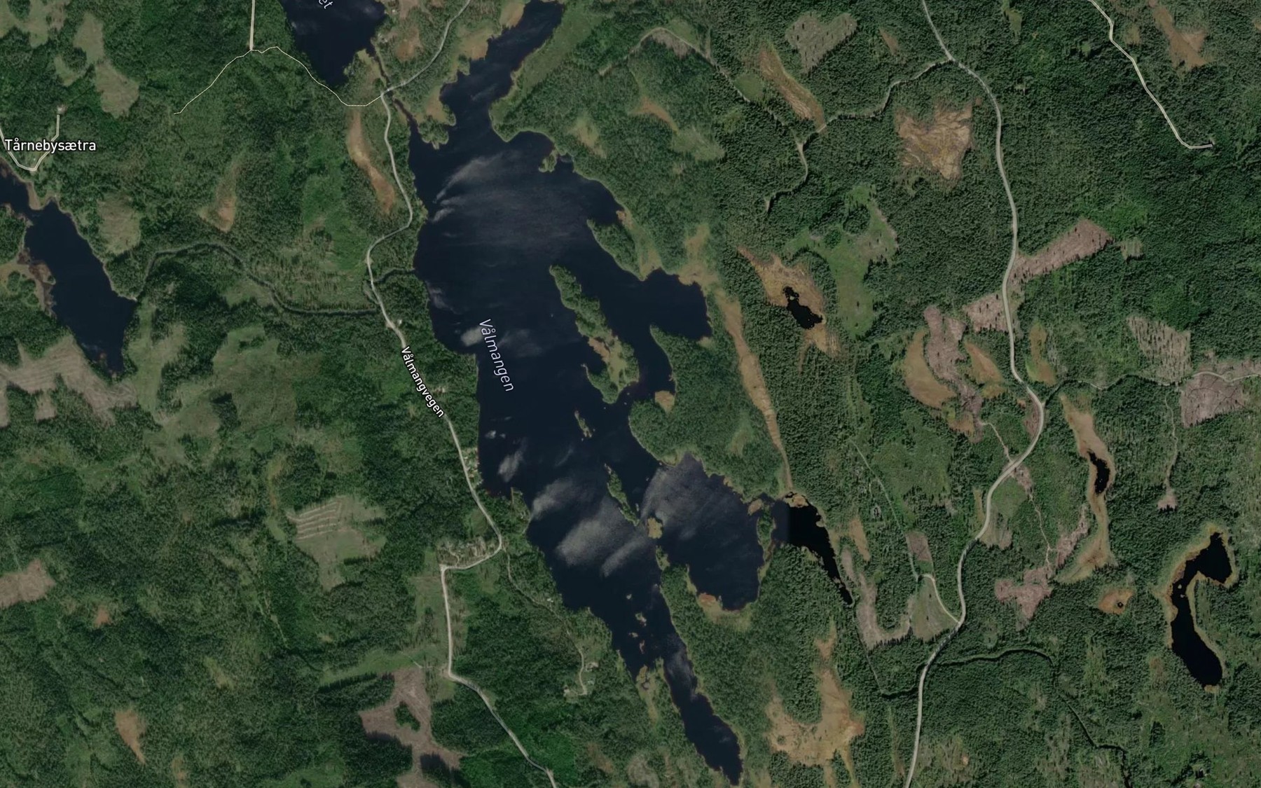 Satellite map of the Valmangen