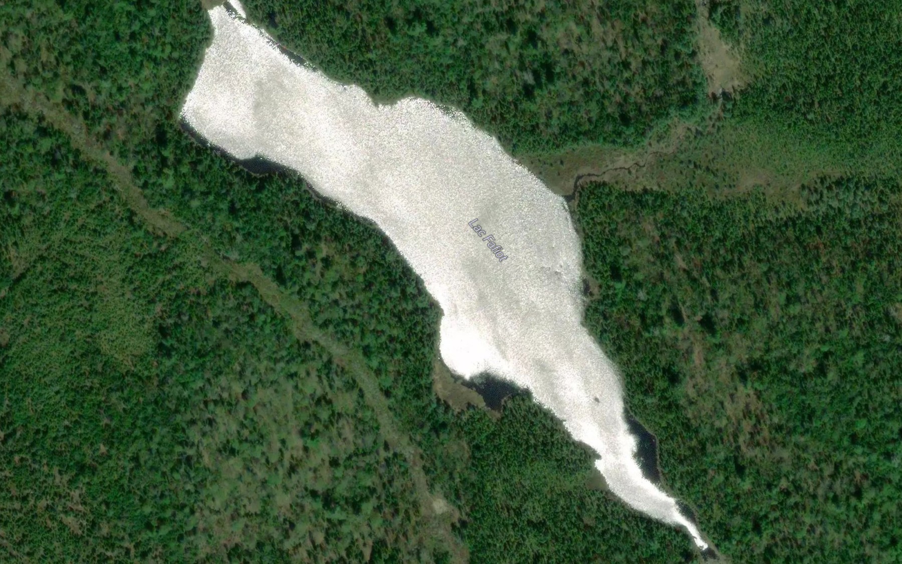 Satellite map of the Lac Fafiot