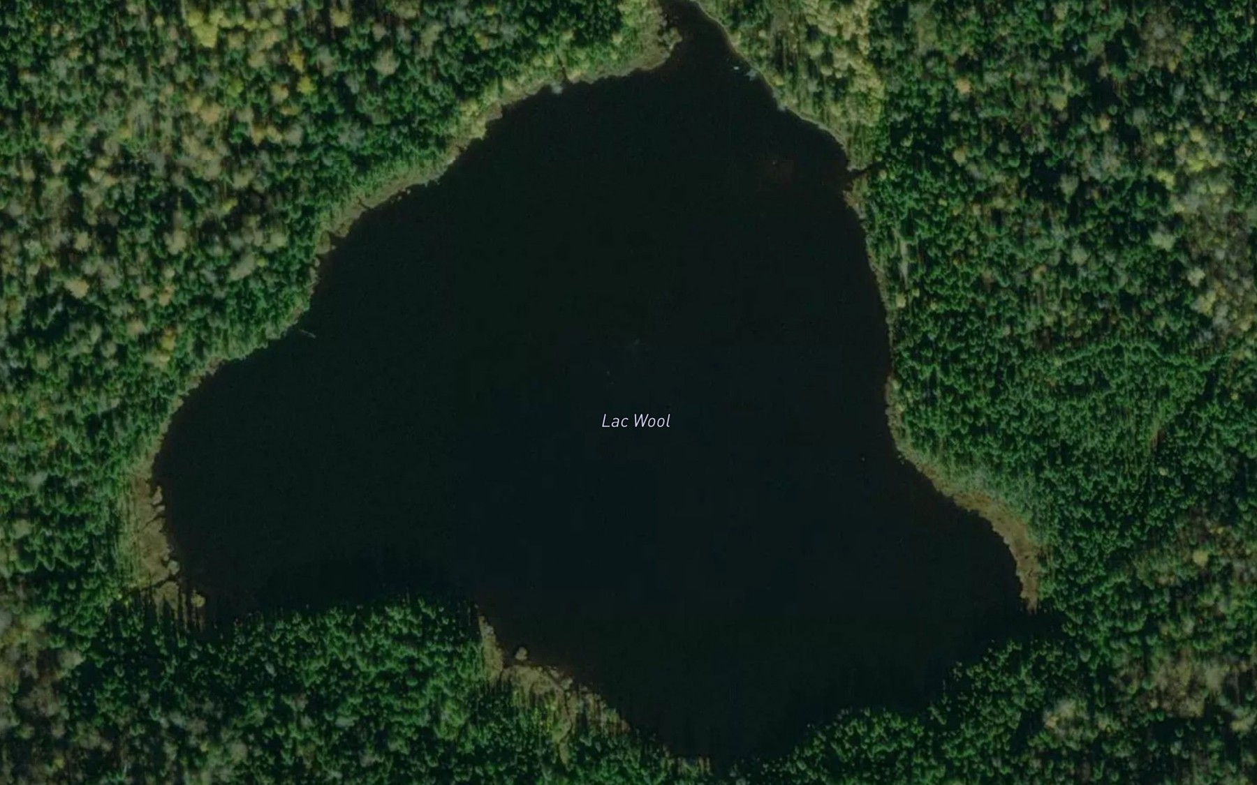 Satellite map of the Lac Wool