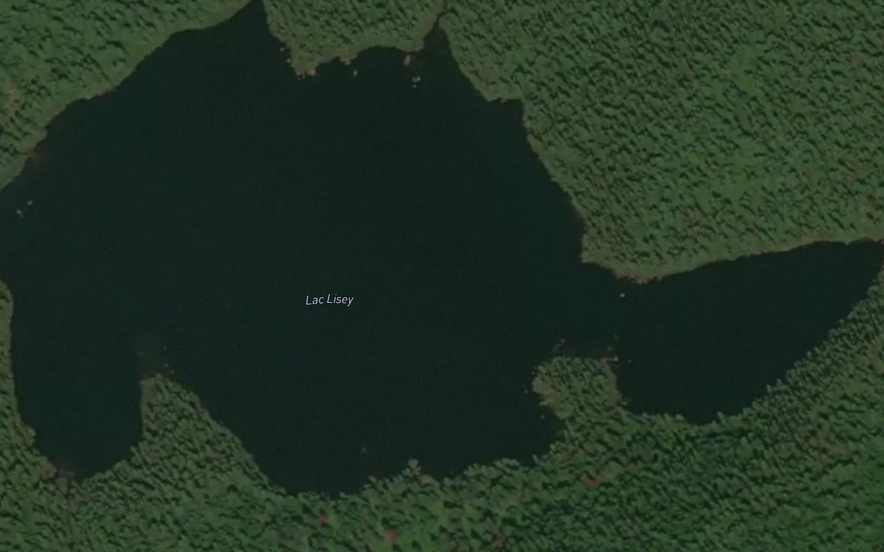 Satellite map of the Lac Lisey