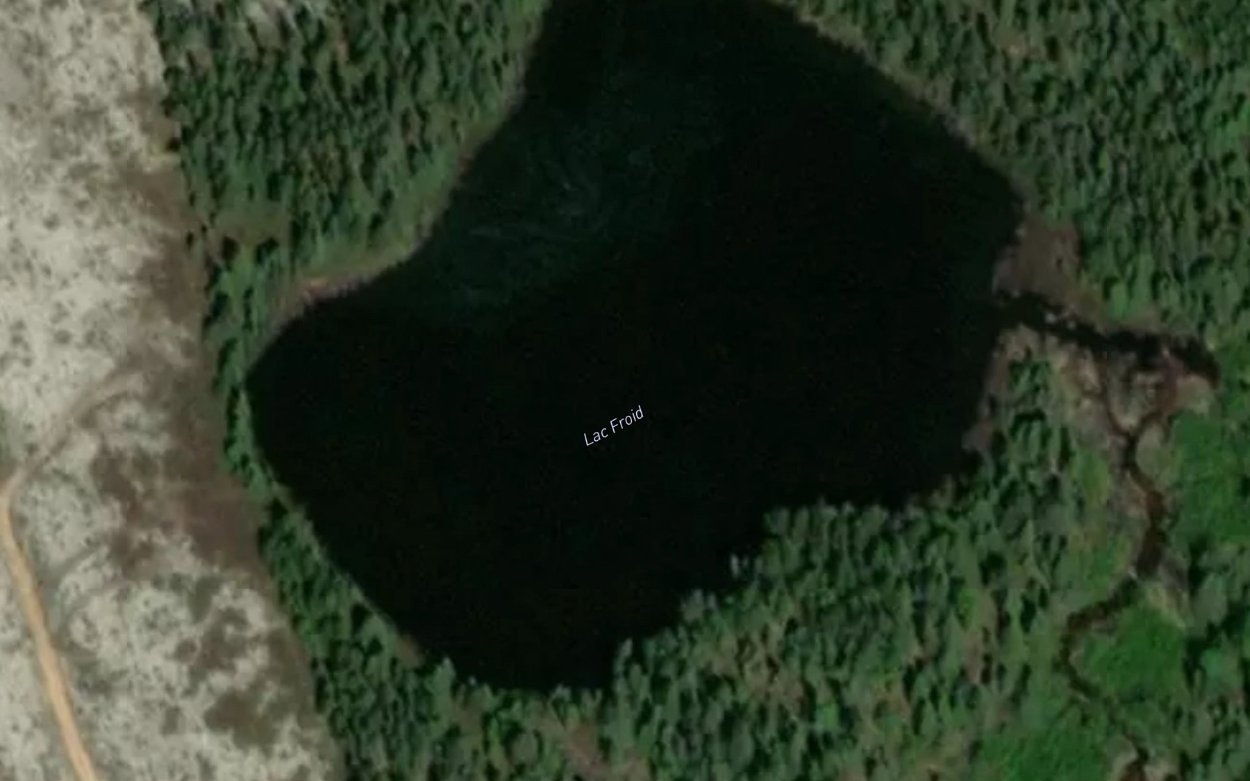 Satellite map of the Lac Froid