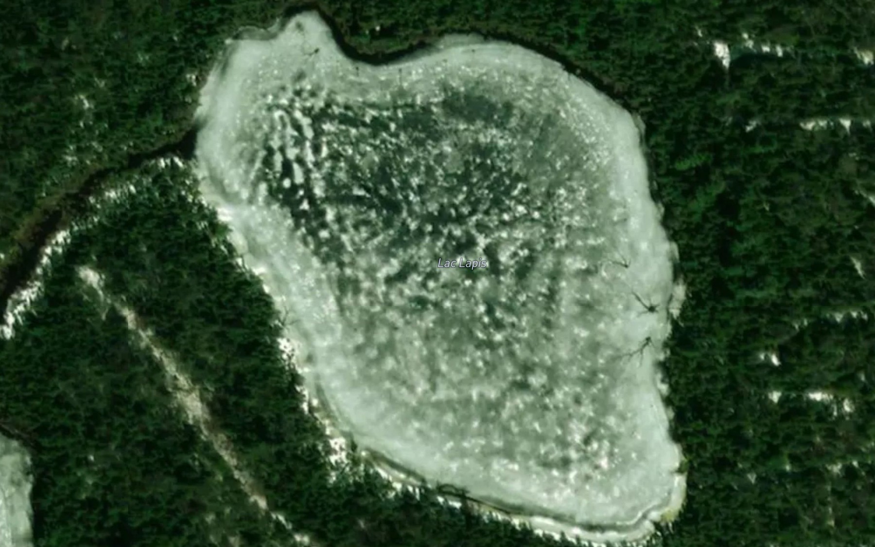 Satellite map of the Lac Lapis