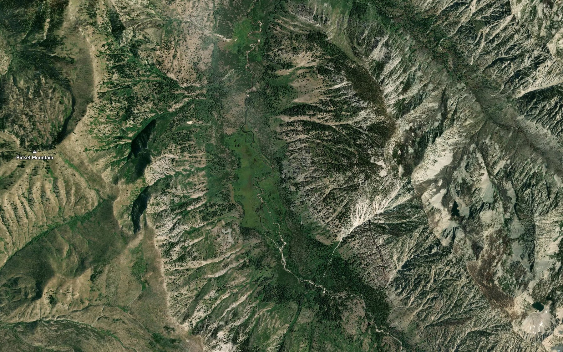 Satellite map of the Taylor Spring