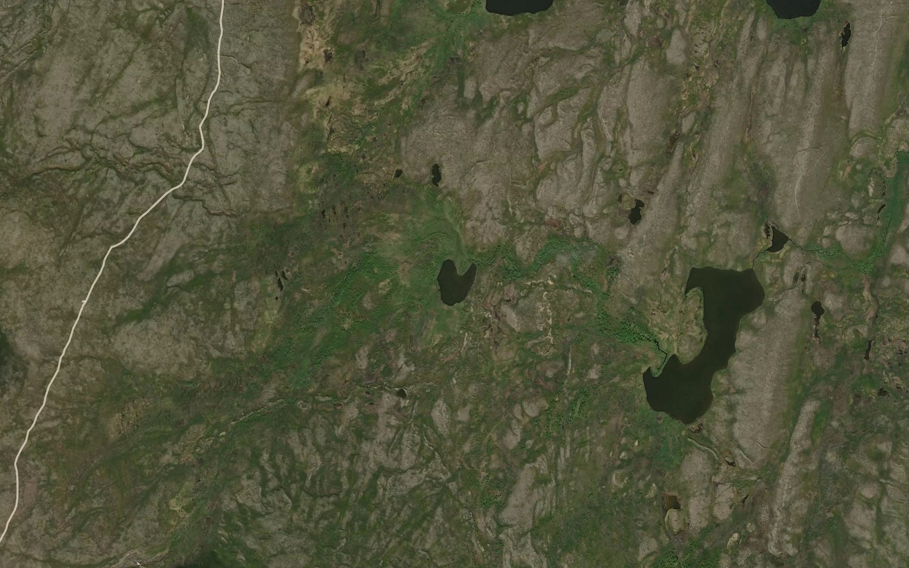 Satellite map of the Guovdajavri