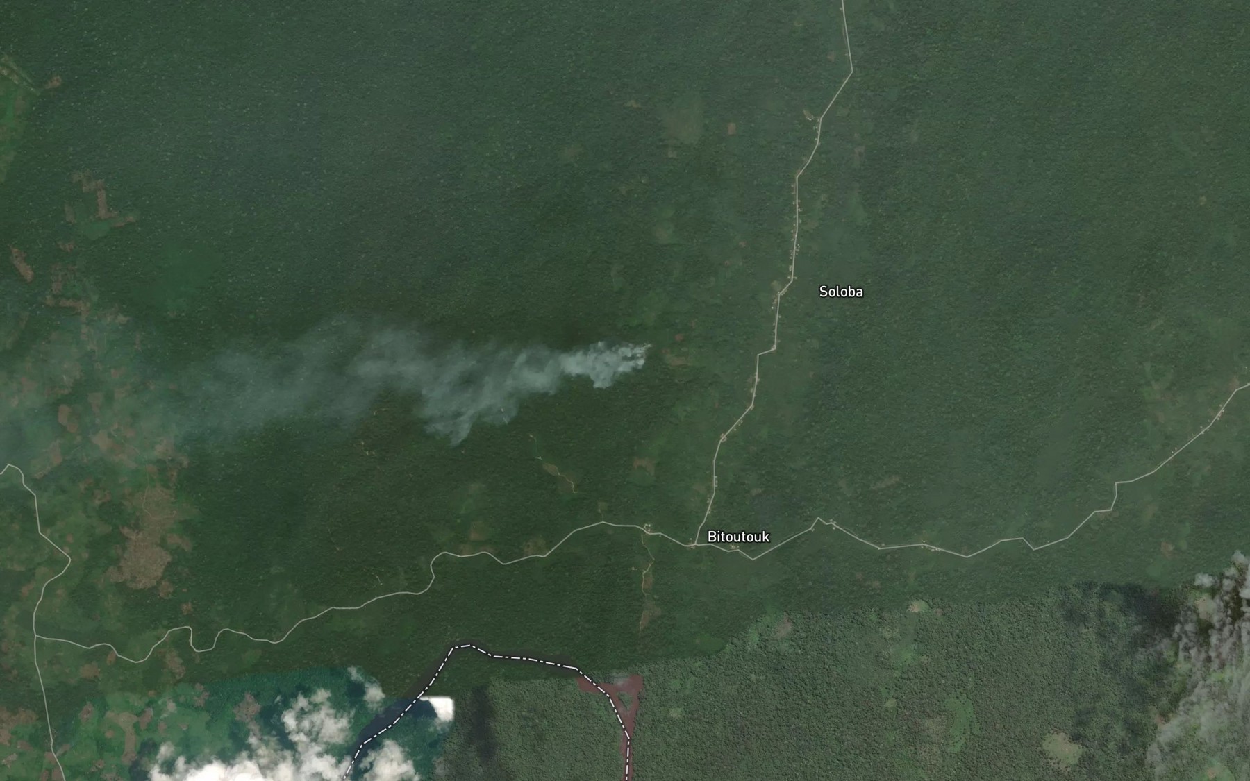 Satellite map of the Makolo