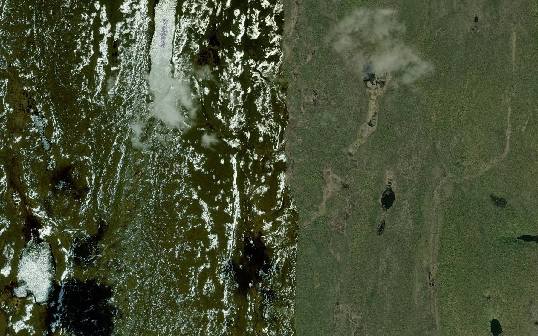 Satellite map of the Ravdujakka
