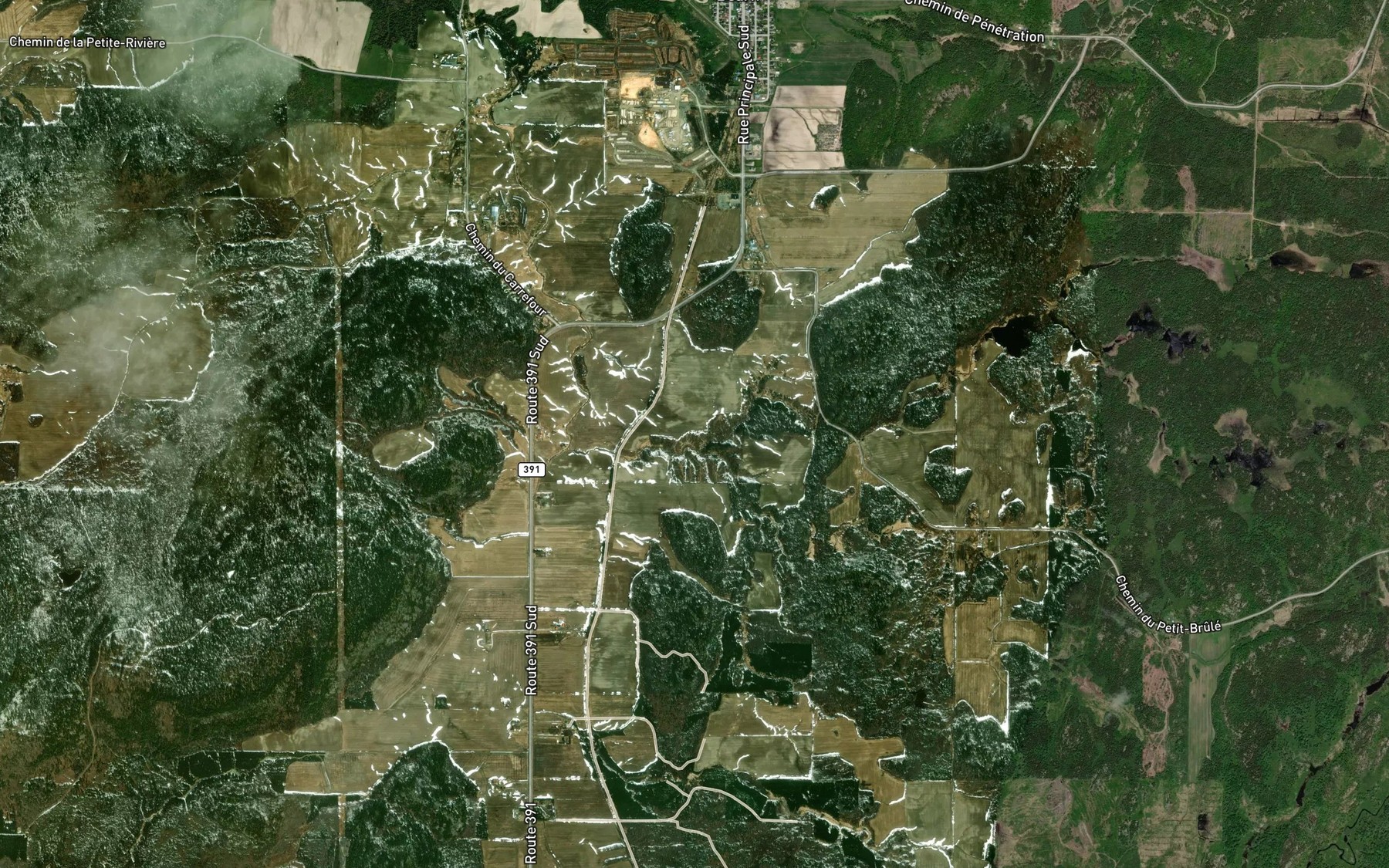 Satellite map of the Cours d'eau Lalonde