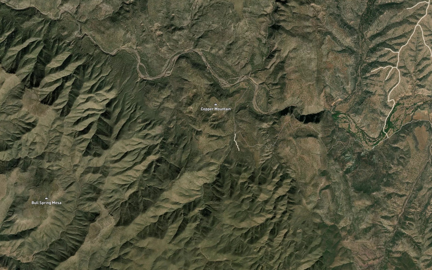 Satellite map of the Oak Thicket Spring