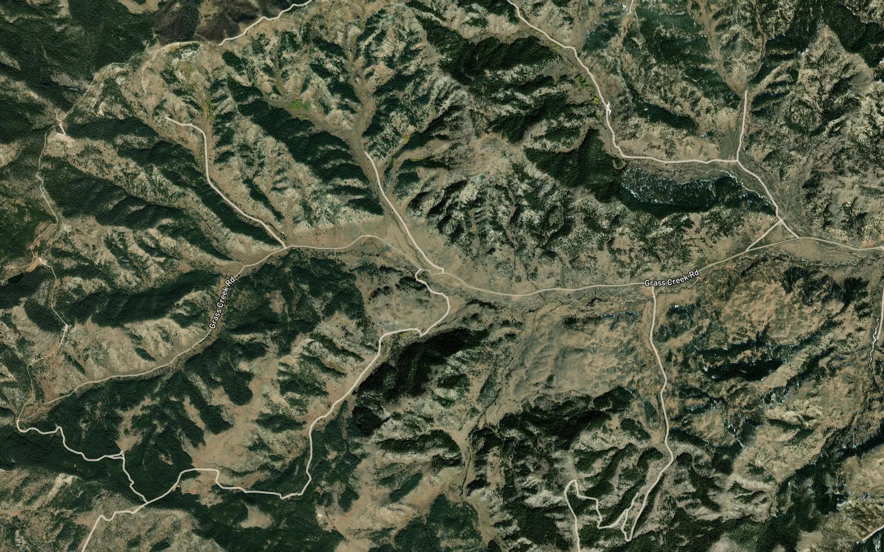 Satellite map of the Otto Creek