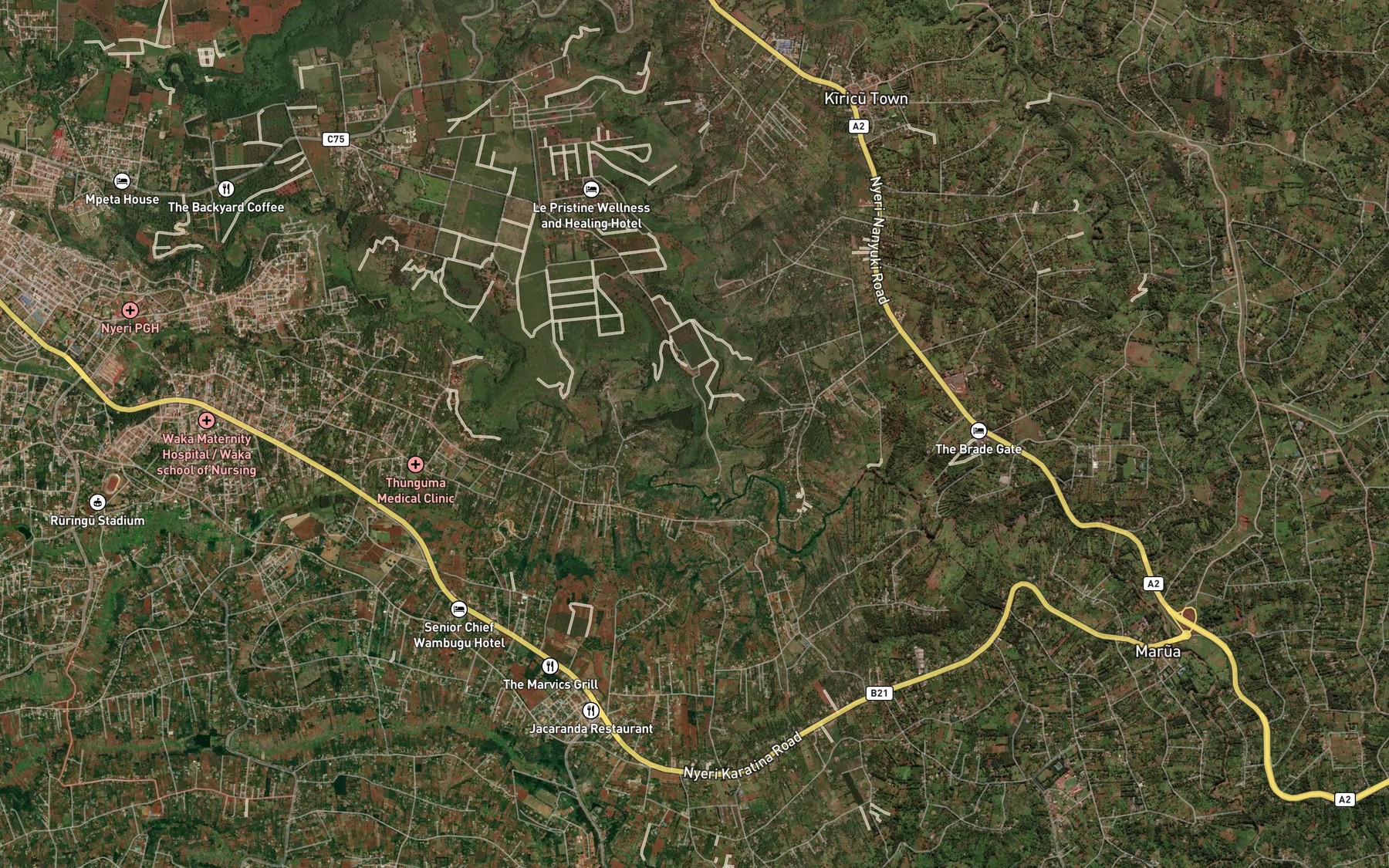 Satellite map of the Chania