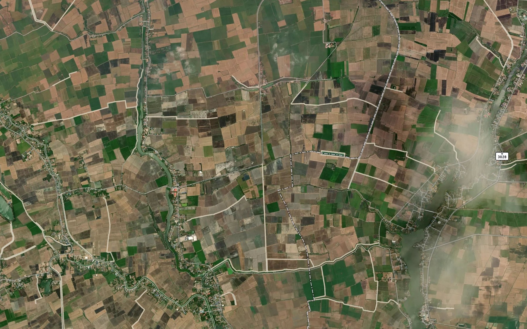 Satellite map of the Khlong Kham