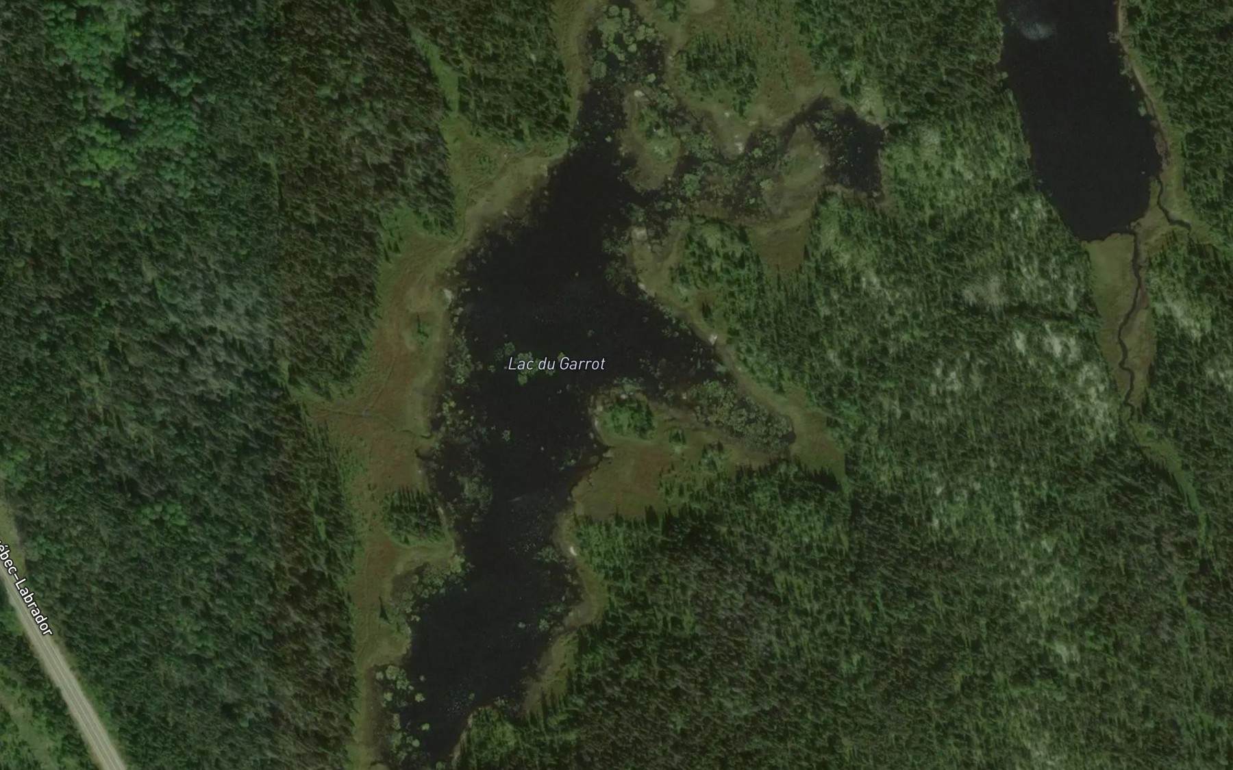Satellite map of the Lac du Garrot