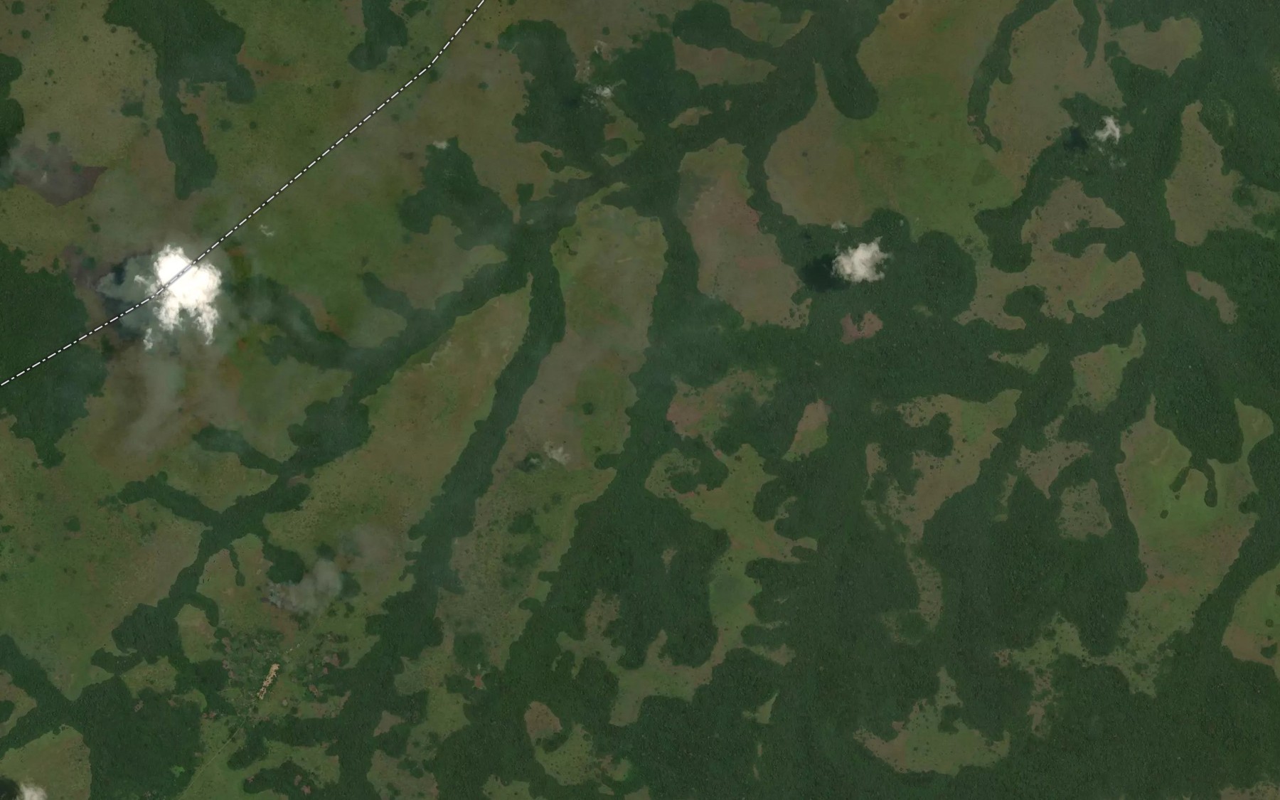 Satellite map of the Ouassika