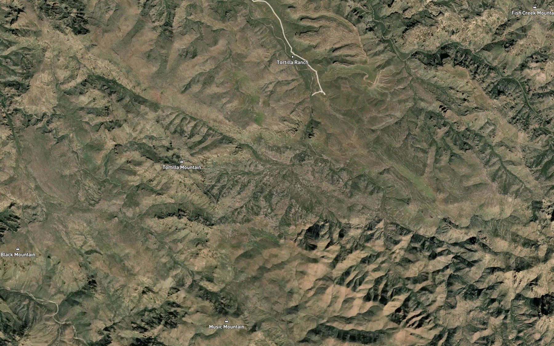 Satellite map of the Indian Spring Number One