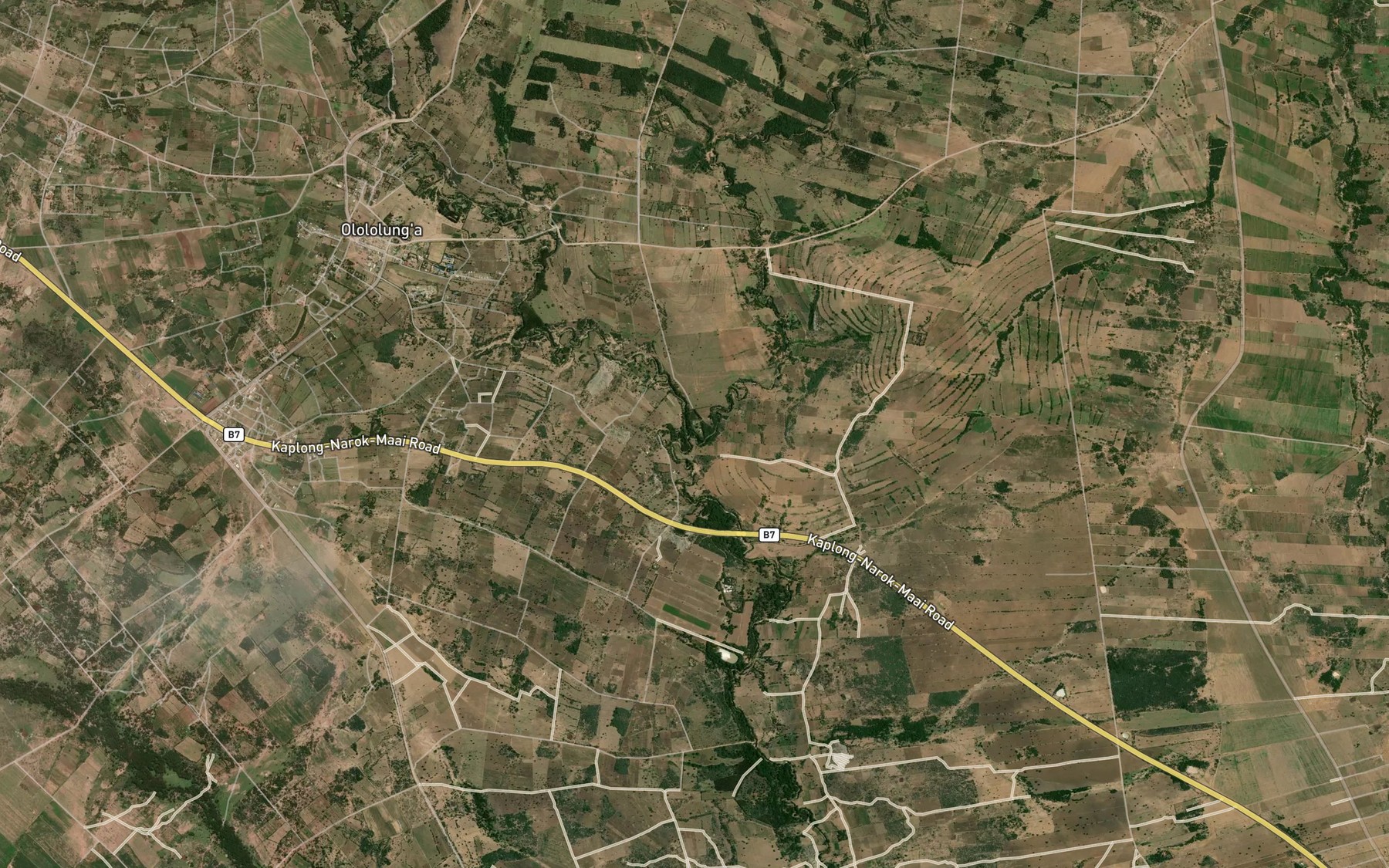Satellite map of the West Endorroboni