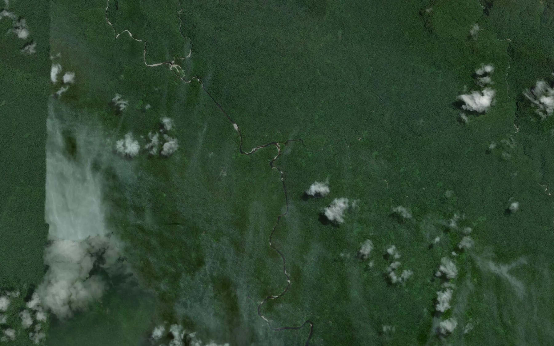Satellite map of the Senau Creek