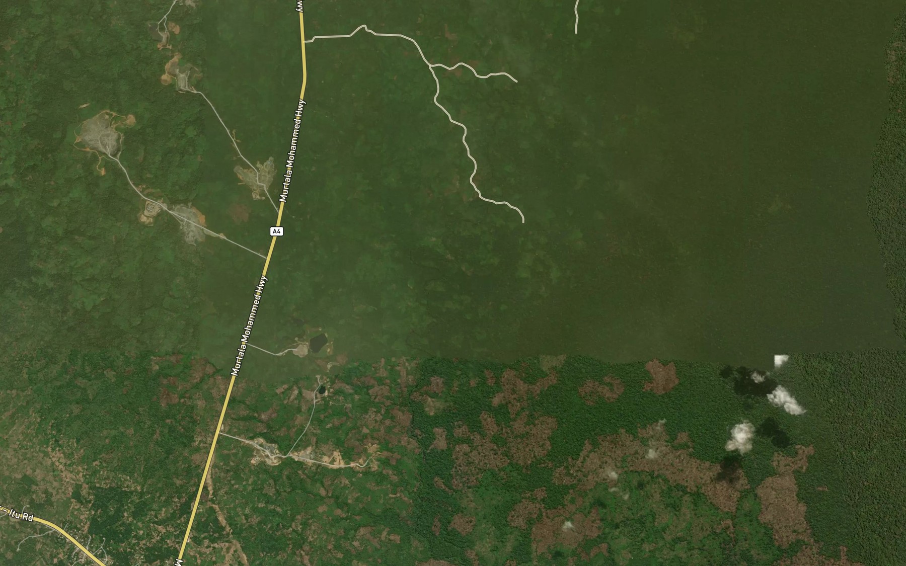 Satellite map of the Iyaka