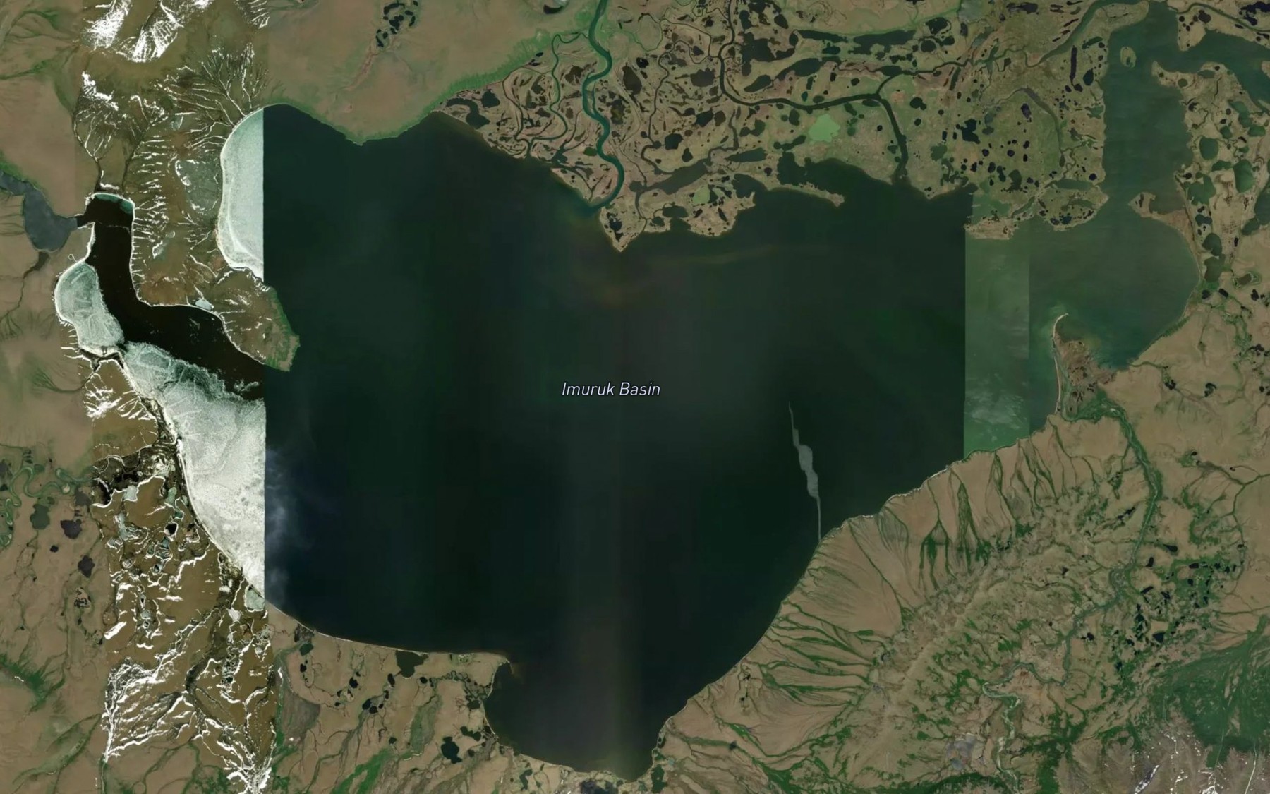Satellite map of the Imuruk Basin