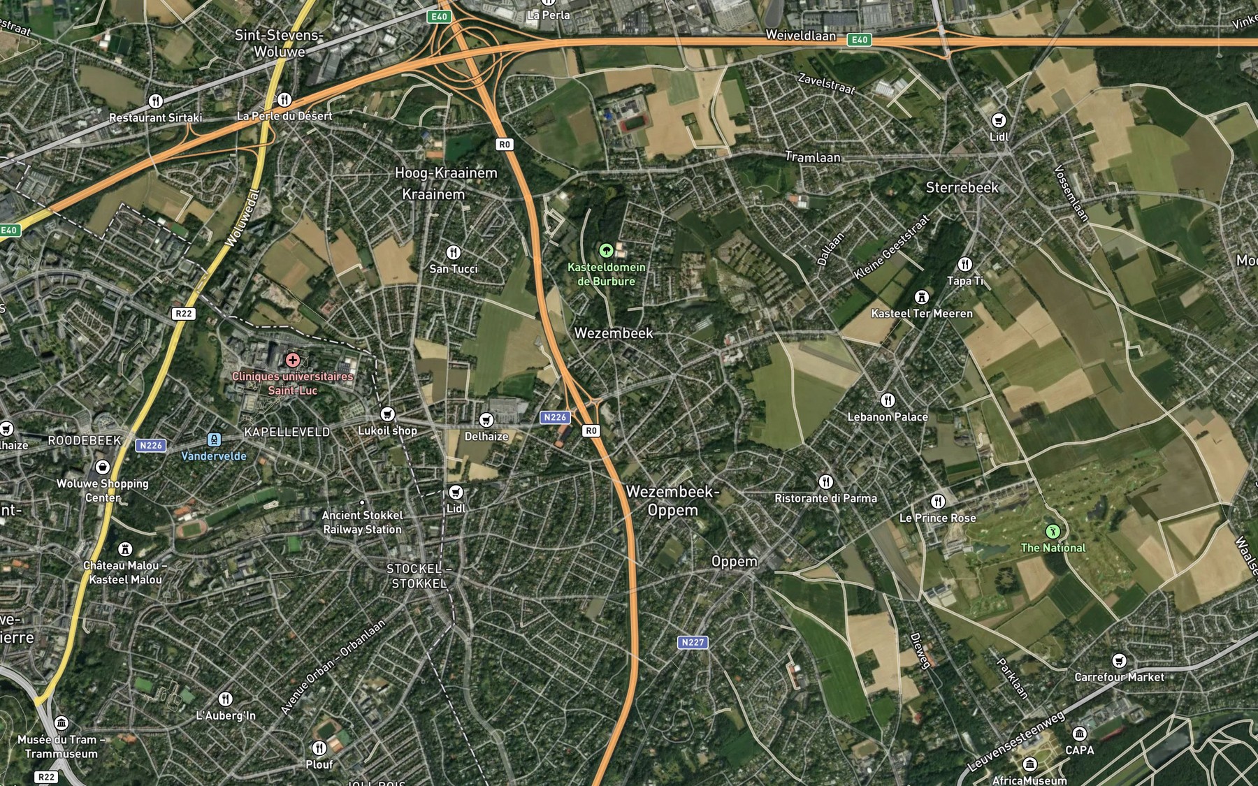 Satellite map of the Vuilbeek