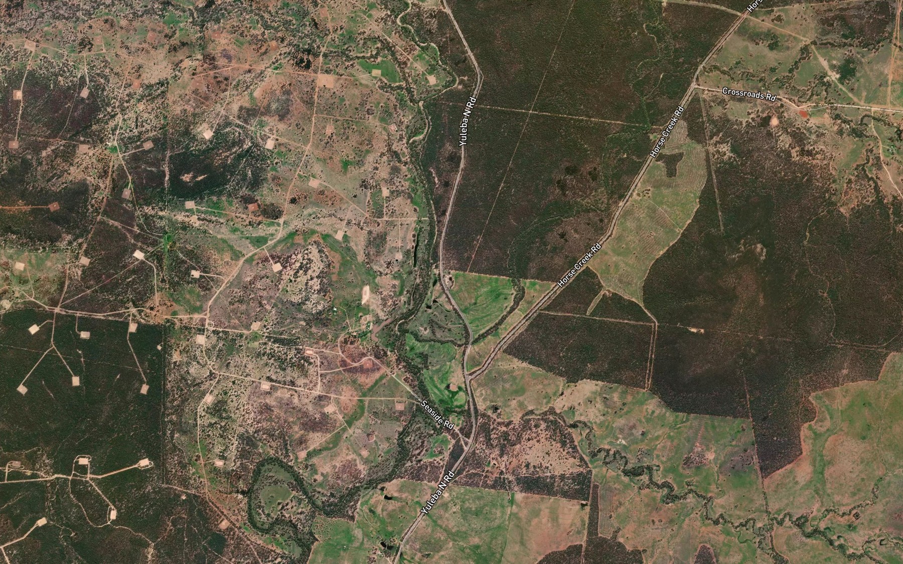 Satellite map of the Macnally Creek