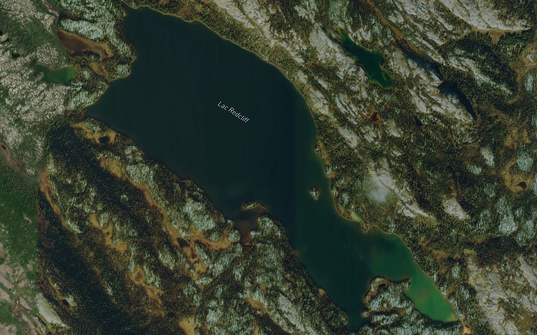 Satellite map of the Lac Redcliff