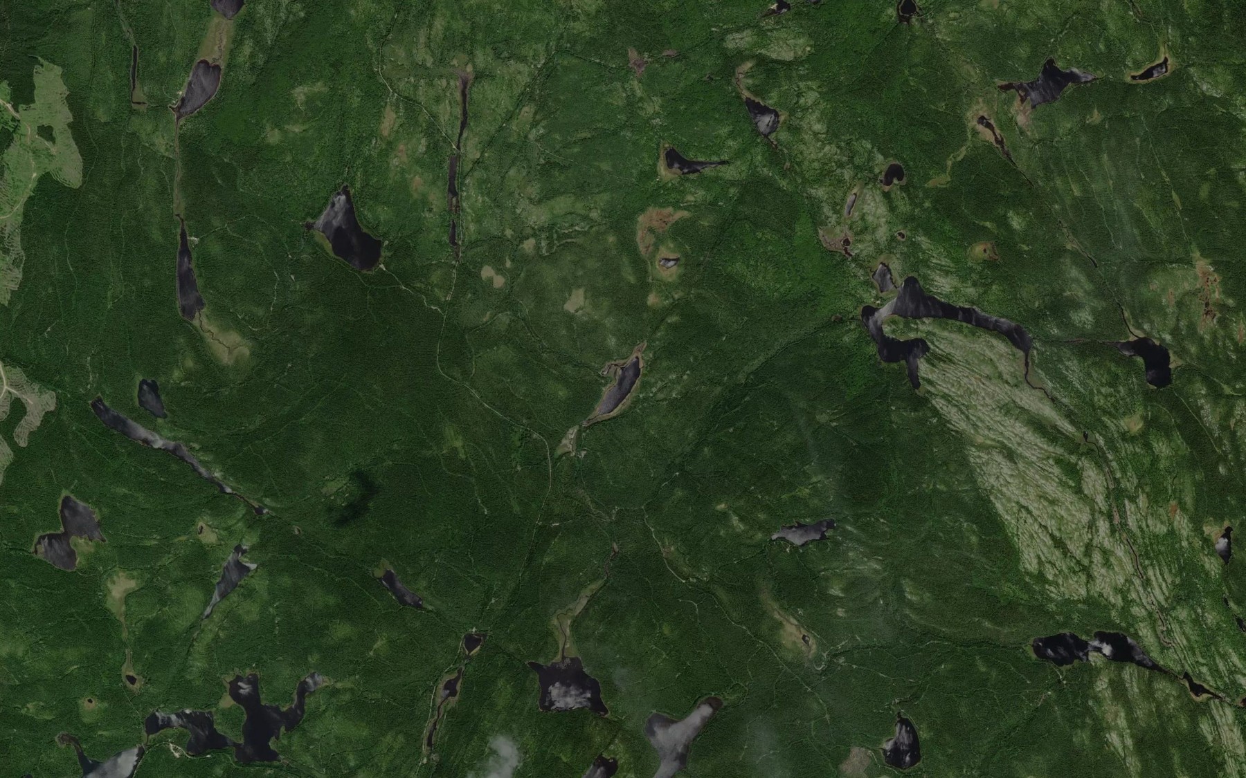 Satellite map of the Lac Francoeur