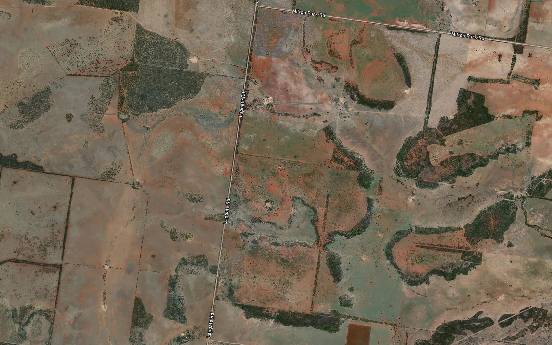 Satellite map of the Boxyard Creek