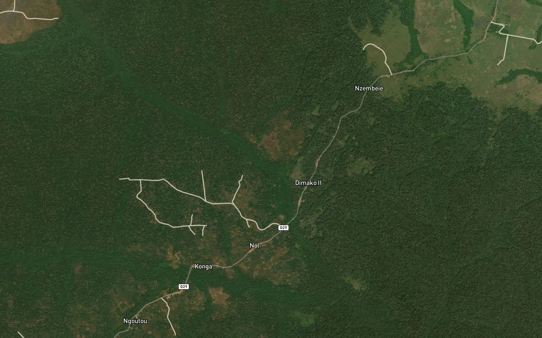 Satellite map of the Monkongobe