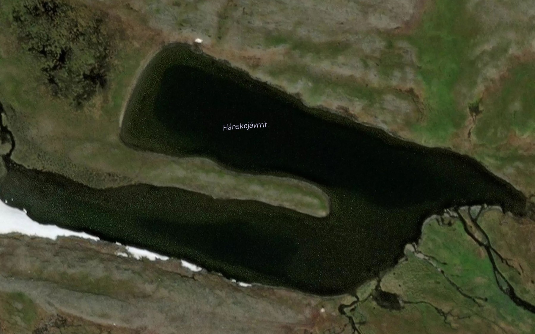 Satellite map of the Hanskejavrrit