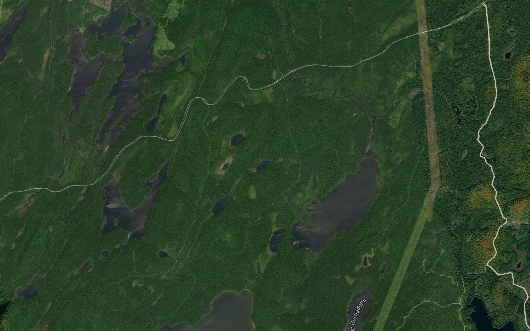 Satellite map of the Lac du Portage