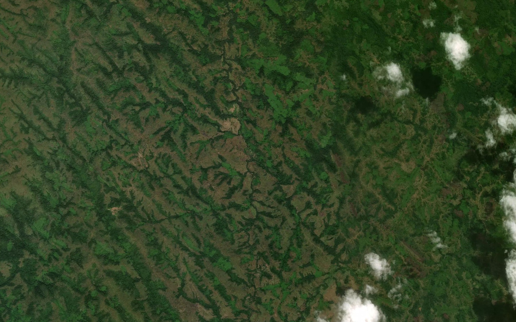 Satellite map of the River Komhira