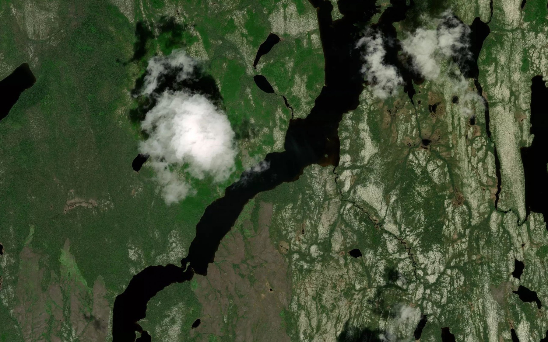 Satellite map of the Lac Rougemont
