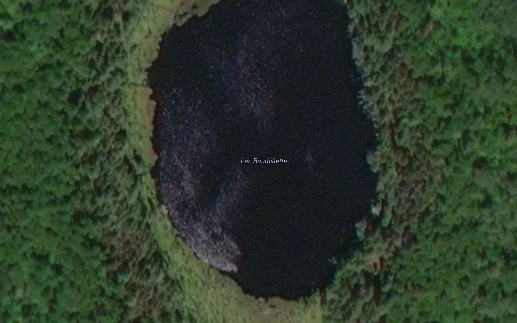 Satellite map of the Lac Bouthillette